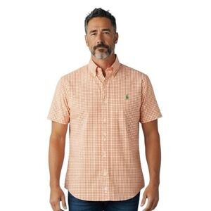 Ralph Lauren Shirt Classic Fit Size L Gingham Check Button Down Shirt Seersucker